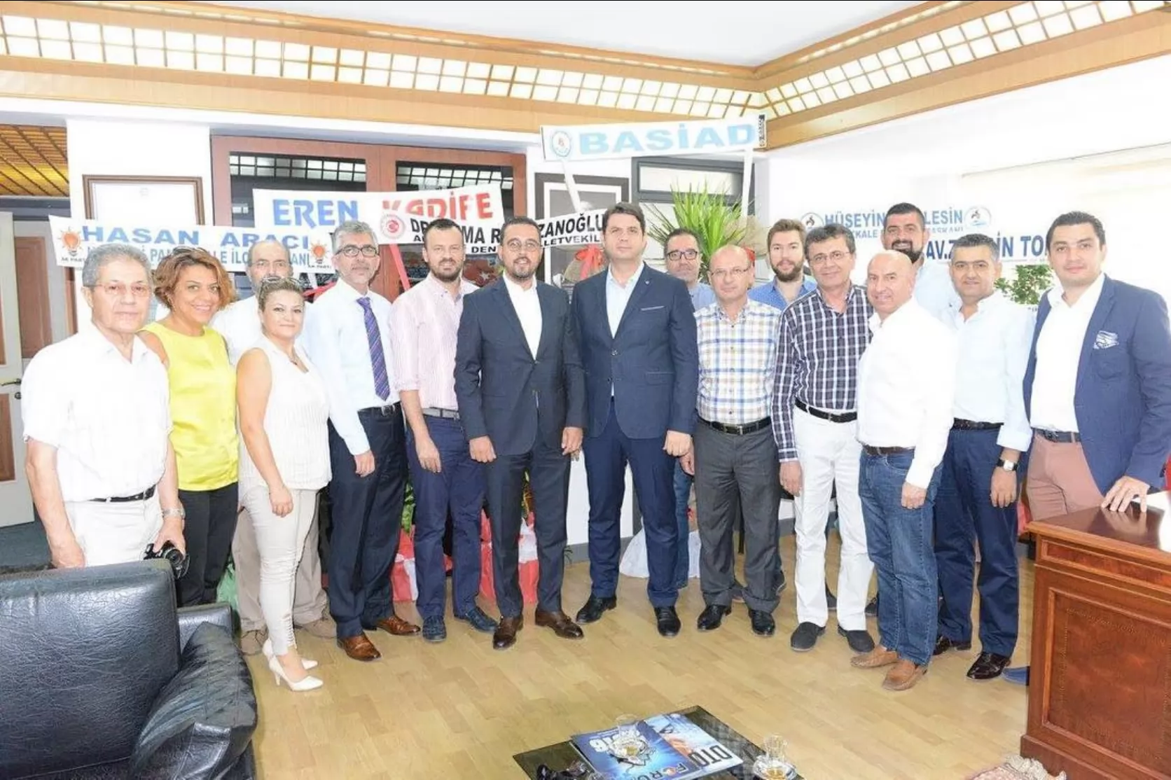 BASİAD Geçmiş Dönem Başkanı Hüseyin Memişoğlu'nu makamında ziyaret etti.