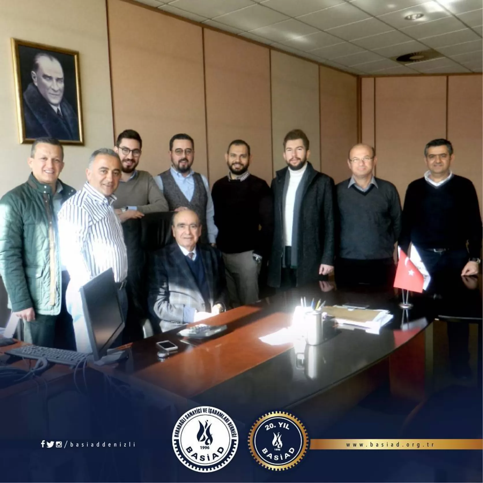 BASİAD Yönetim Kurulu Üyeleri Besalet Küçüker'i ziyaret etti.