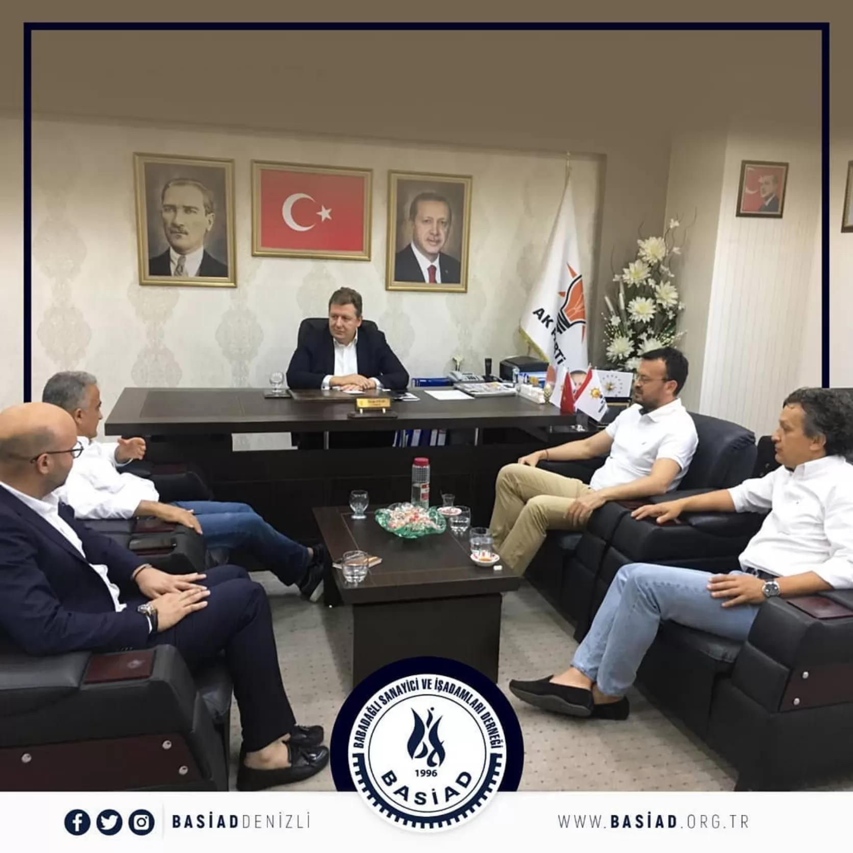 Üyemiz AK Parti İl Başkanı Sn. Necip Filiz’i makamında ziyaret ederek derneğimizin Denizli ve Babadağ’da yapacağı etkinlikler ile ilgili istişarelerde bulunduk. Kendisine bizi makamında ağırladığı için teşekkür ederiz.