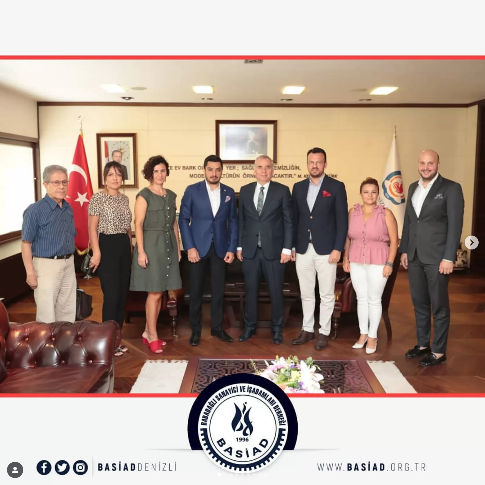 BASİAD Yönetim Kurulu olarak; Denizli Büyükşehir Belediye Başkanı Sn. Osman Zolan’ı ziyaret ettik.