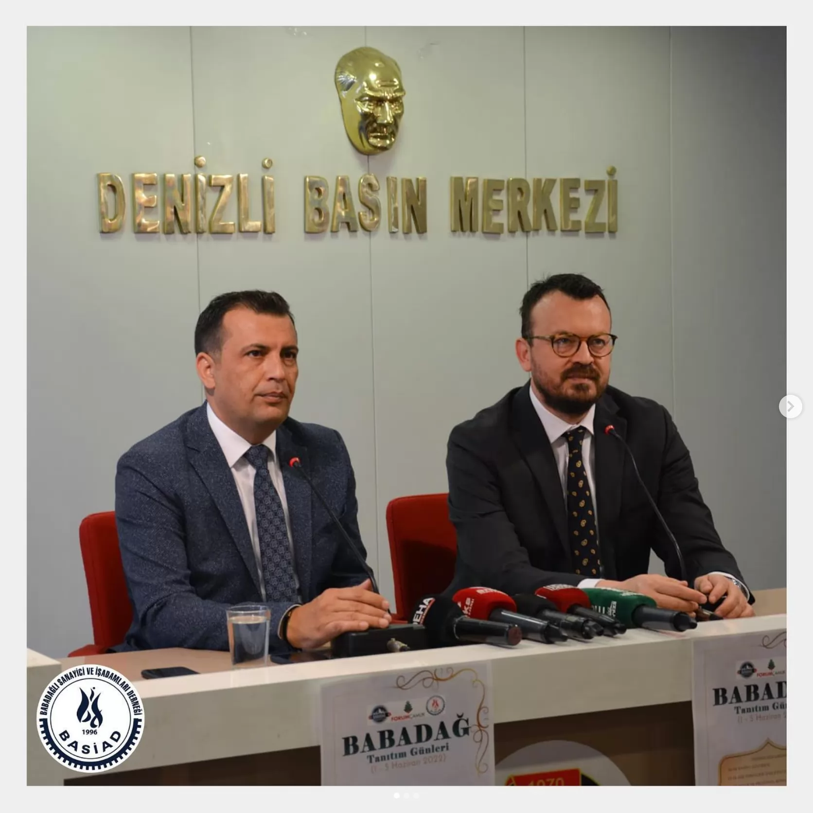 Babadağ Belediye Başkanı Ali Atlı ve BASİAD Yönetim Kurulu Başkanı Şeref Arpacı’nın katılımlarıyla gerçekleşen basın toplantısında 1-5 Haziran tarihlerinde düzenlenecek Babadağ Tanıtım Günleri etkinliğinin duyurusu yapıldı.