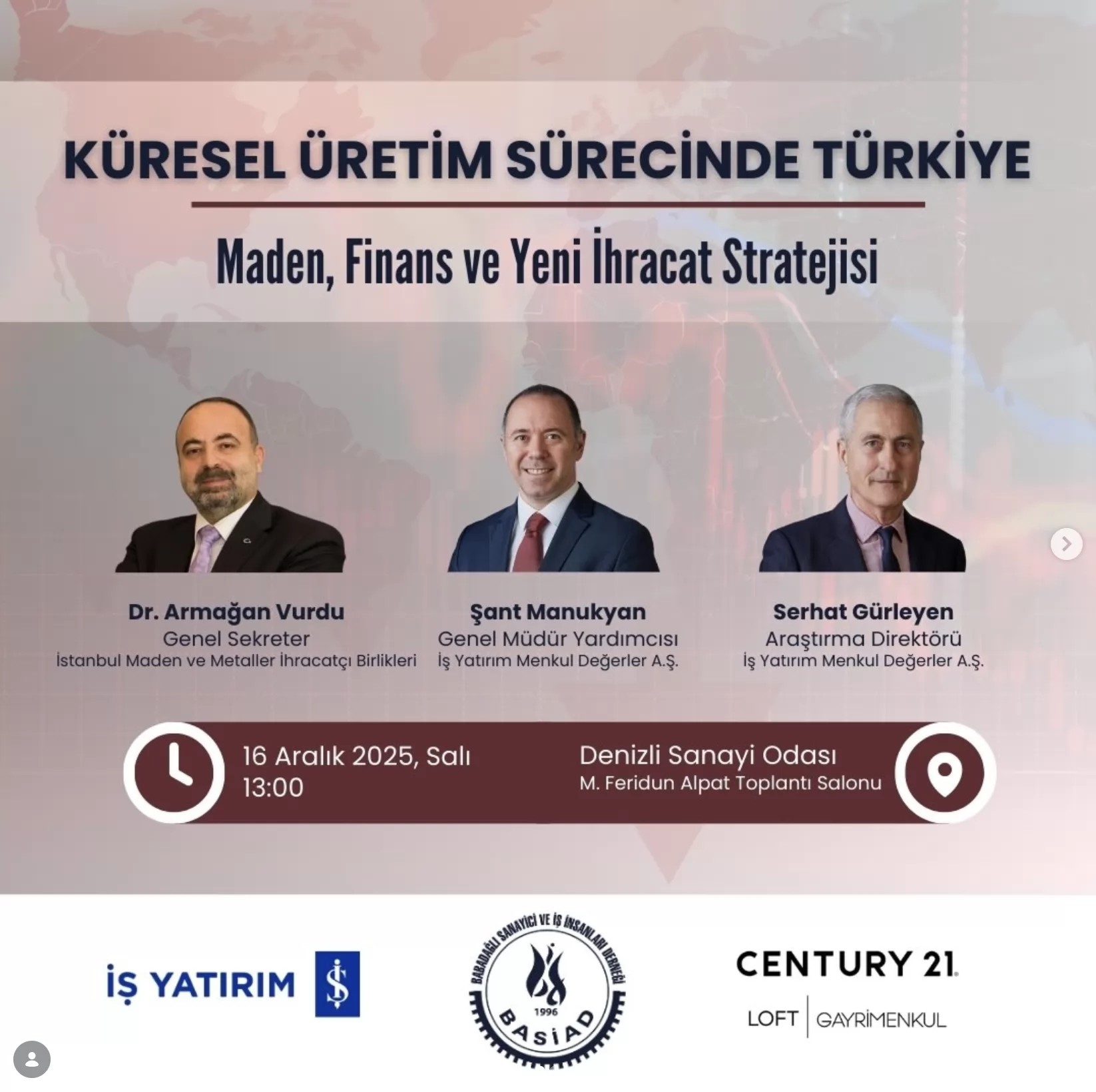 BASİAD ve İş Yatırım Menkul Değerler A.Ş. işbirliğiyle, Türkiye’nin küresel üretim zincirindeki konu