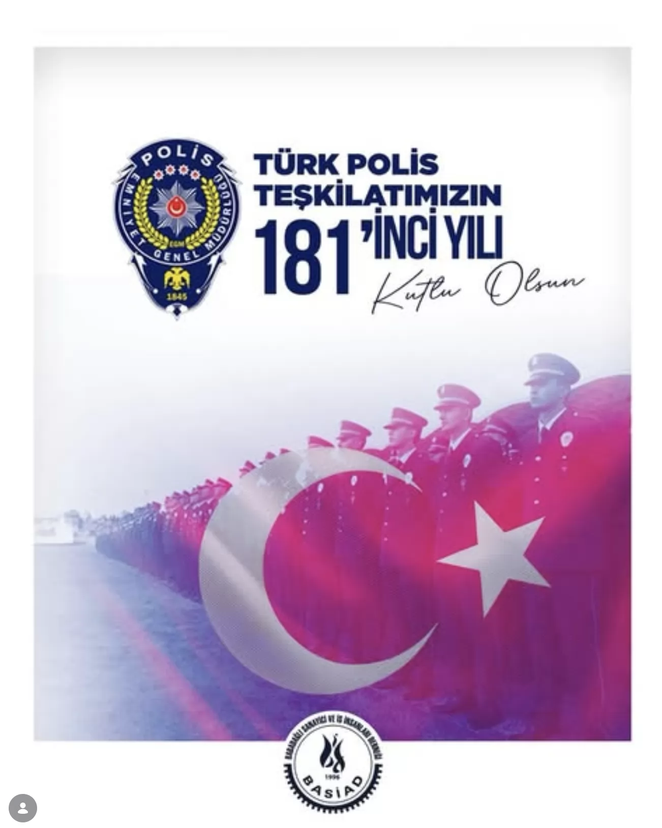 Türk Polis Teşkilatımızın 181. yılı kutlu olsun.