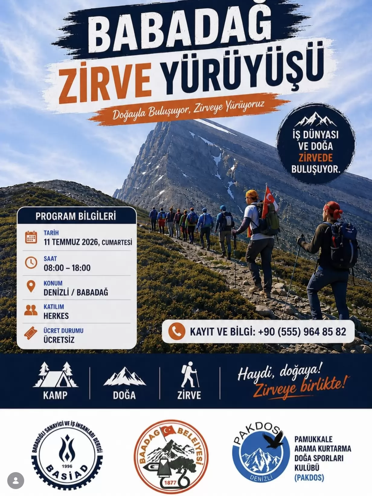 Babadağ Zirve Yürüyüşü ve Kamp Etkinliği