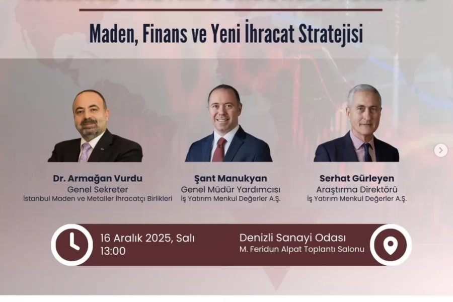 BASİAD ve İş Yatırım Menkul Değerler A.Ş. işbirliğiyle, Türkiye’nin küresel üretim zincirindeki konumunu, madenlerden başlayarak yüksek katma değerli üretime uzanan stratejik yol haritasını ele alacağımız kapsamlı bir ekonomi etkinliğine davetlisiniz.